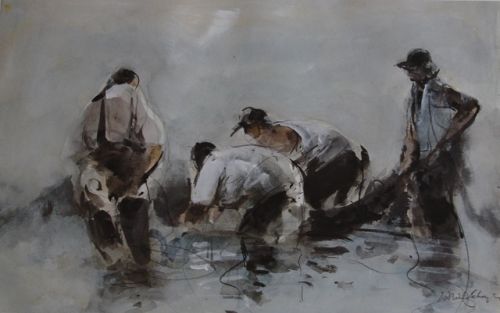 Fishermen Hauling - William Selwyn